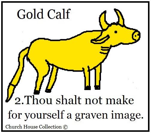 Thou Shalt Not Make For Yourself A Graven Image Sunday School Lesson Plan for kids by ChurchHouseCollection.com