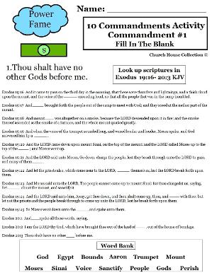 Ten commandments fill in the blank thou shalt have no other gods before me