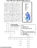 Blue Thanksgiving Turkey Sunday School Lesson for Kids | Church House Collection | ChurchHouseCollection.com Printable Turkey Turkey Word search and Crossword Puzzle Kids Blue Winter Snow Snowing Bible Thanksgiving Winter Sunday School Childrens Church Free Printable Thanksgiving