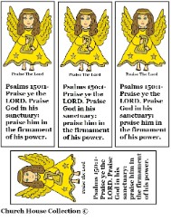 Angel Praise the Lord Bookmarks