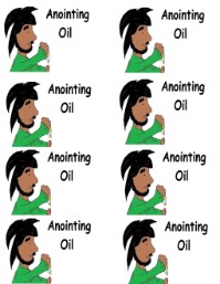 Anointing Oil Printable Stickers