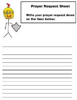 Armor of God Prayer Request Sheet For Kids