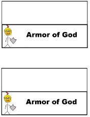 Armor of God Sandwich Ziplock Bag Template