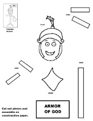 Armor of God Activity Sheet For Kids