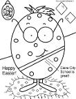 Cave City School Coloring Pages- Easter Egg Coloring Pages