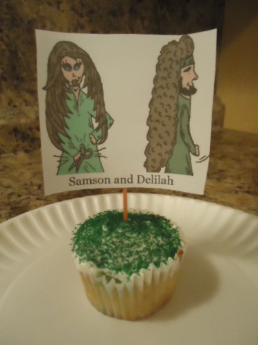 Samson and Delilah cupcakes