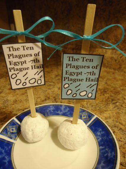 The Ten Plagues of Egypt Hail Donuts Recipe 7th plague