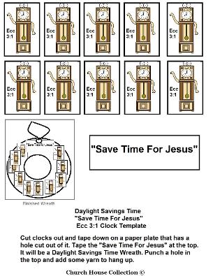 Daylight Saving Time Worksheet Lesson For Sunday School