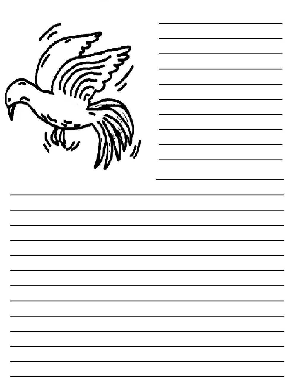 Bird themed writing paper 08 Bird themed writing paper 08 picture