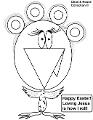 Easter Coloring Pages- Chicken with hair rollers coloring page- Chicken coloring pages