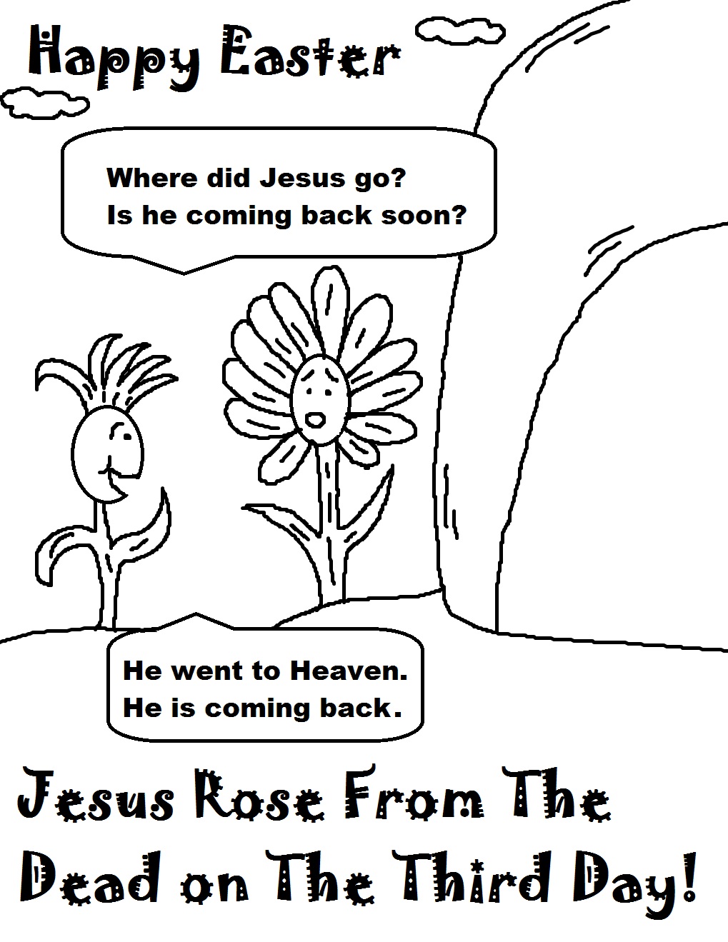 sunday school easter coloring pages - photo #20