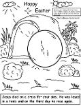 Easter Resurrection Tomb Coloring Page by Church House Collection©