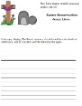 Easter Sunday school Lesson
