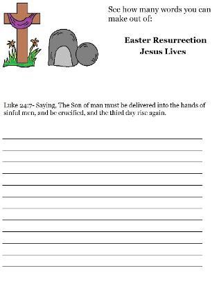 Easter Sunday school Lesson