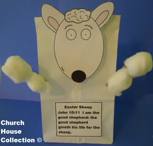Easter Sheep Sunday school lesson- Easter sheep craft