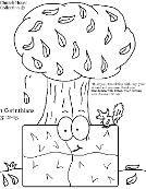 Hay Sunday School Lesson Fall Squirrel Coloring Page 1 Cor 3:12-15