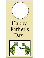 Father's Day Turtle Door Knob Hanger