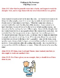 Flip Flop Walking In His Footsteps Sunday School Lesson Plan for Kids in Church by Church House Collection©