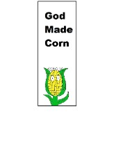 God Made Corn Bookmark
