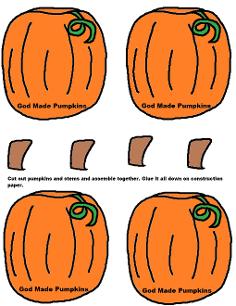 Pumpkin Activity Sheet For Kids by Church House Collection- Pumpkin Cutout Printable Template Activity Worksheets For preschool kids