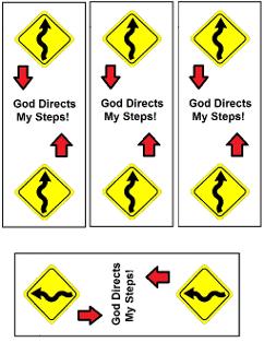 God's Road Sign Bookmarks