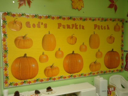 God's Pumpkin Patch Bulletin Board Idea