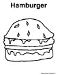 Hamburger Coloring Pages-Food coloring pages for kids