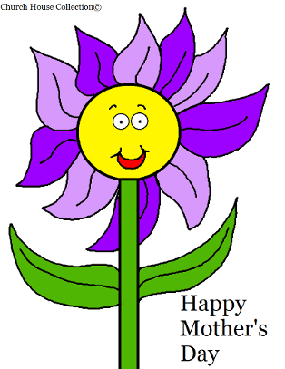 Mother's Day Flower Coloring Page for Kids by Church House Collection©