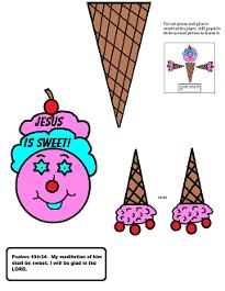 Ice Cream Cone Picture Frame Craft