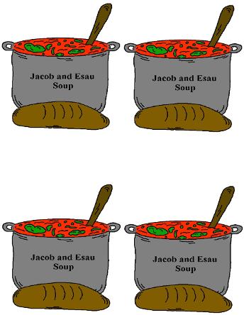 Jacob and Esau Soup Template For Sunday School