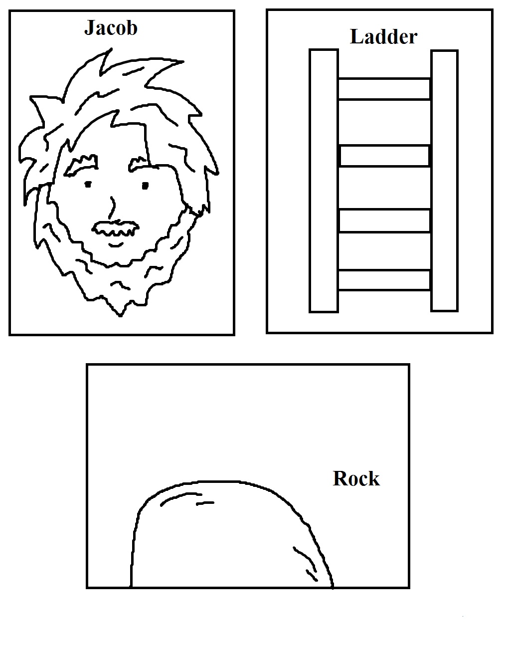 jacobs ladder in the bible coloring pages - photo #30