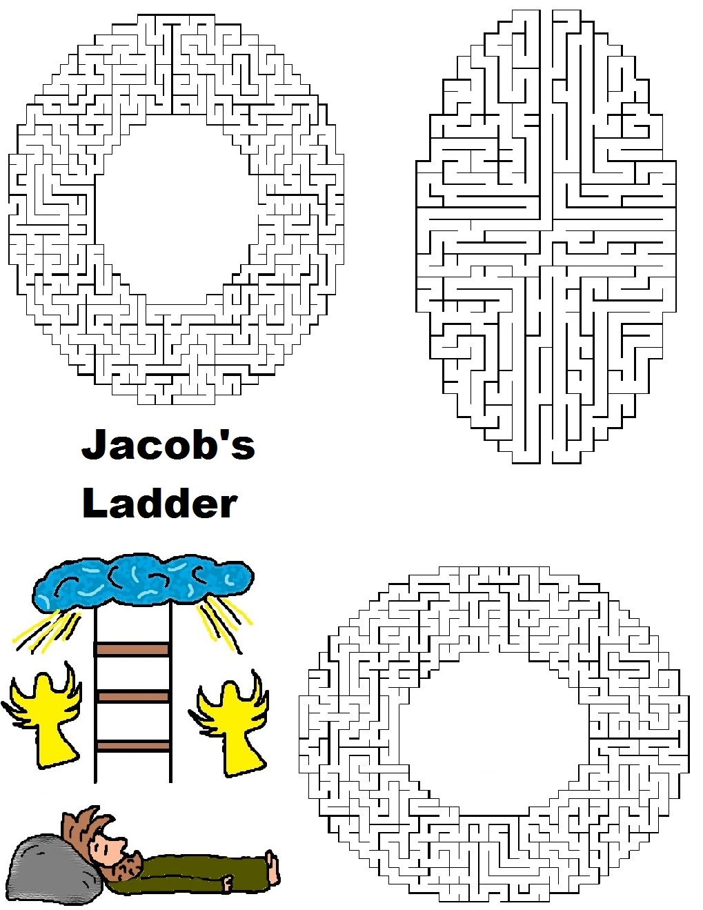 jacobs ladder coloring pages for kids - photo #48