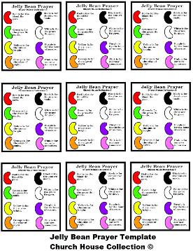 Jelly Bean Prayer Template