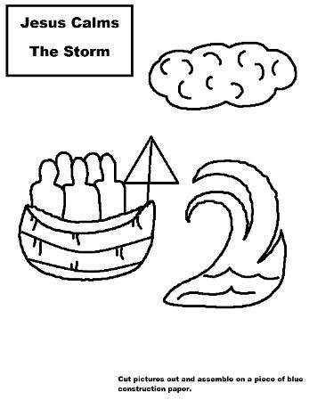 Jesus Calms The Storm Activity Sheet