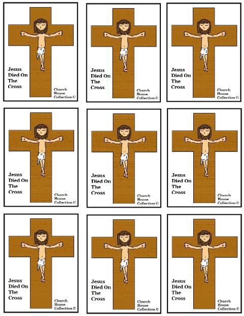Jesus Died On The Cross Template Cupcake Toppers