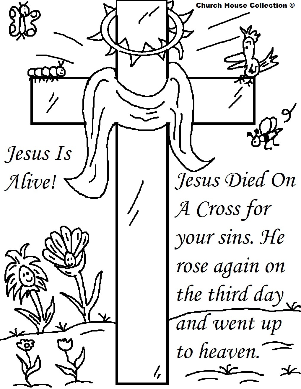 sunday school easter coloring pages - photo #11