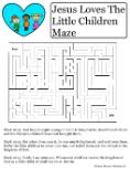 Jesus Loves the little children maze