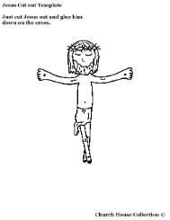 Jesus cutout craft