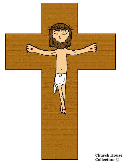 Jesus Died on the cross cutout craft