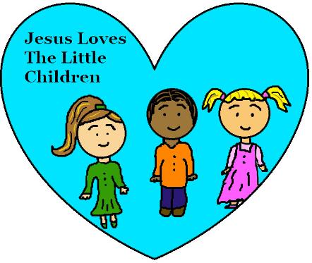 Jesus loves the little children clipart picture