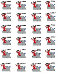 Jonah and the whale Printable stickers