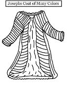 Joseph and The Coat of Many Colors Coloring page