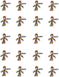 Josephs Coat of Many Colors Printable Stickers