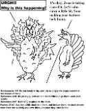 Mad Turkey Coloring Page With Scripture Sunday School