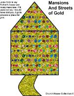 Mansions and streets of gold clipart picture image
