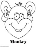 Monkey Coloring Pages- Animal Coloring Pages for kids