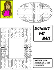 Mother's Day Maze for Kids