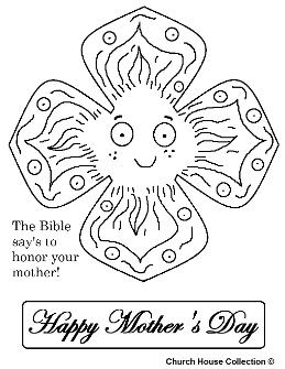 Mother's Day Coloring Pages For Sunday school