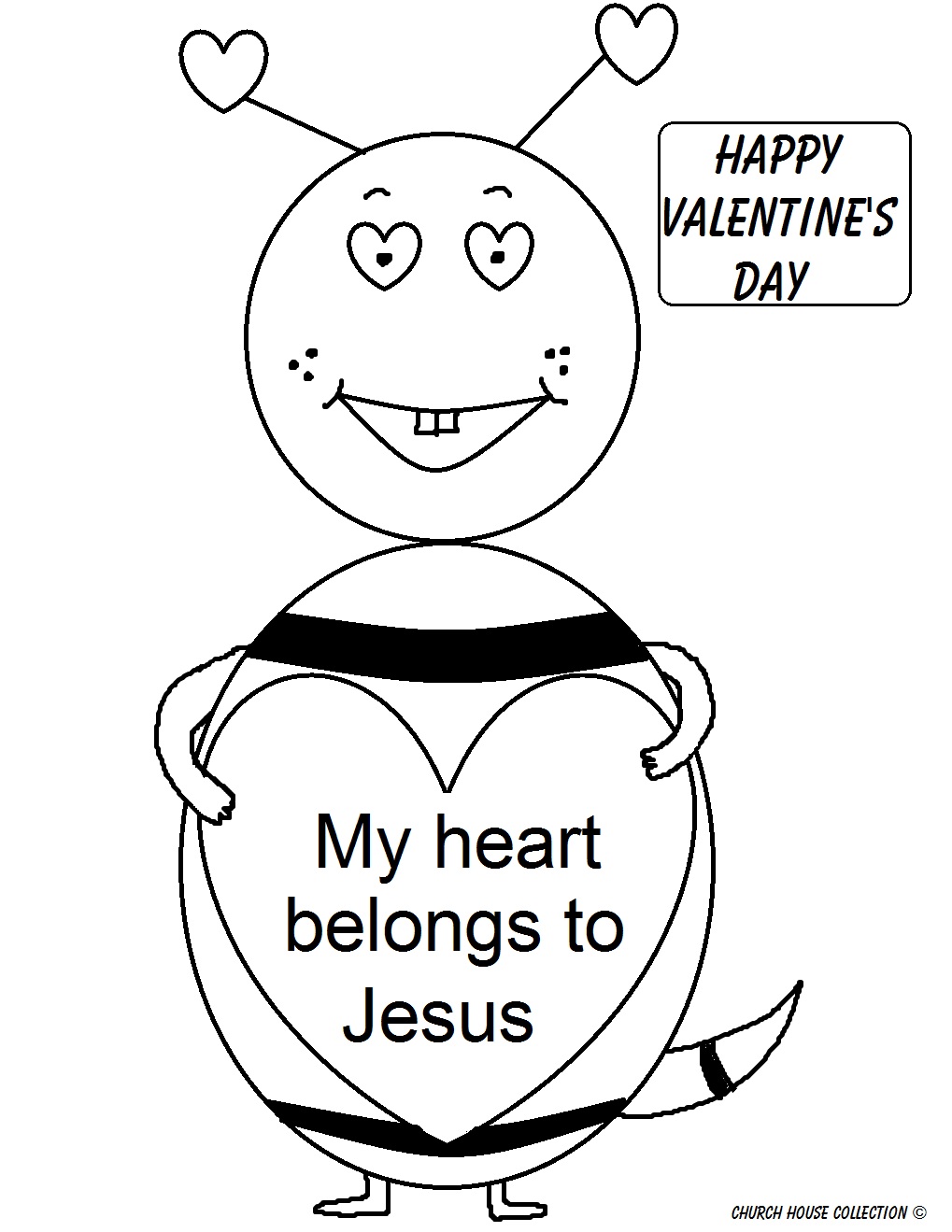 valentine for jesus coloring pages - photo #8