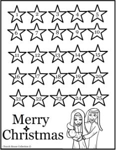 Nativity Advent Calendar Printable Christmas Adveny Calendars